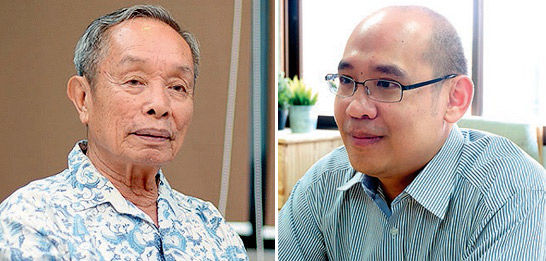 ชาญวิทย์ เกษตรศิริ อดีตอธิการบดี ม.ธรรมศาสตร์ , ปกป้อง จันวิทย์ อาจารย์ประจำคณะเศรษฐศาสตร์ มหาวิทยาลัยธรรมศาสตร์