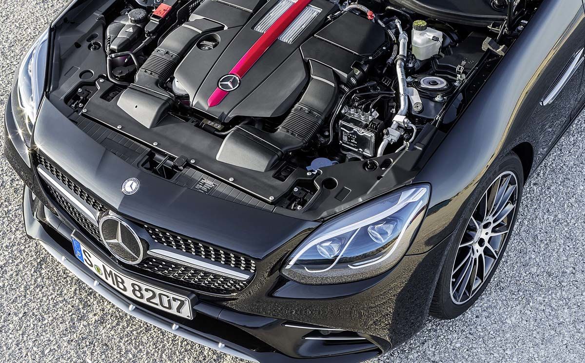 2017-Mercedes-AMG-SLC-43-Engine-View