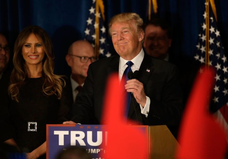 Donald Trump Holds New Hampshire Primary Night Gathering In Manchester