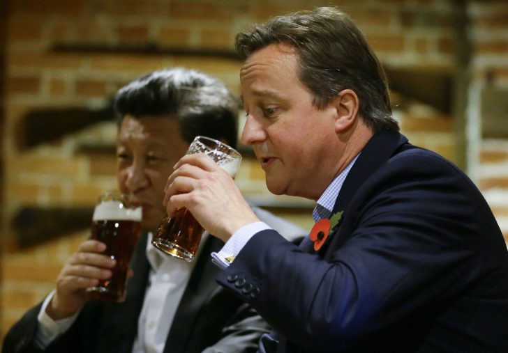 Beer - XI JINPING - DAVID CAMERON - China - Britain - United Kingdom