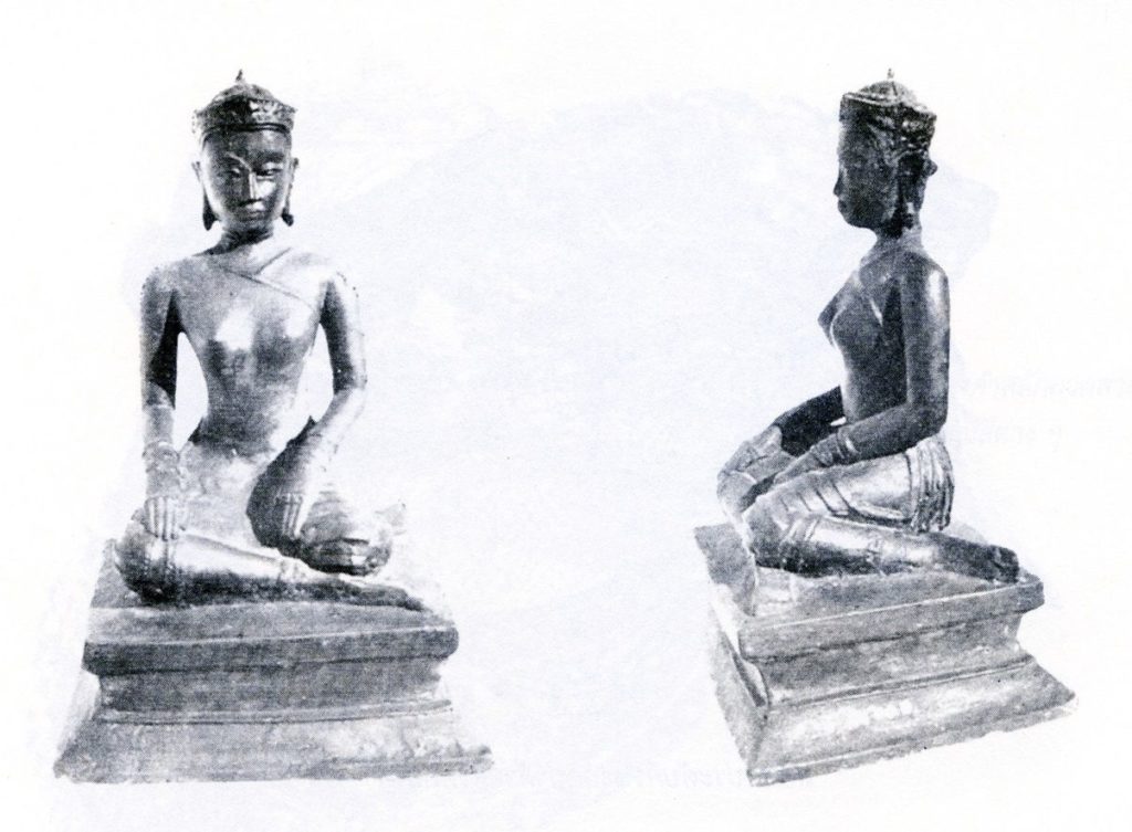 เครื่องประดับพระเศียรที่รูปสัมฤทธิ์ เลขที่ 800 ก. อยู่ในพิพิธภัณฑสถานแห่งชาติ ซึ่งศาสตราจารย์ ยอช เซเดส์ ว่าเป็นเจ้าหญิงครั้งกรุงศรีอยุธยา