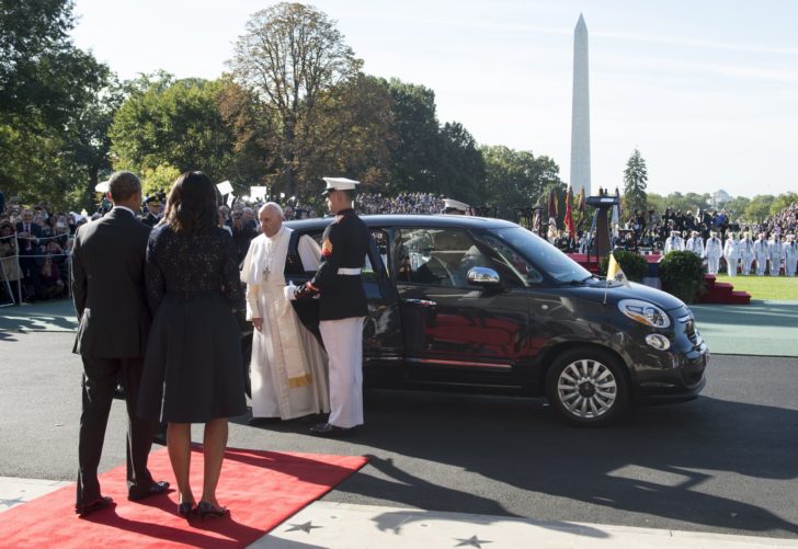 Fiat used by Pope Francis in New York is available at auction