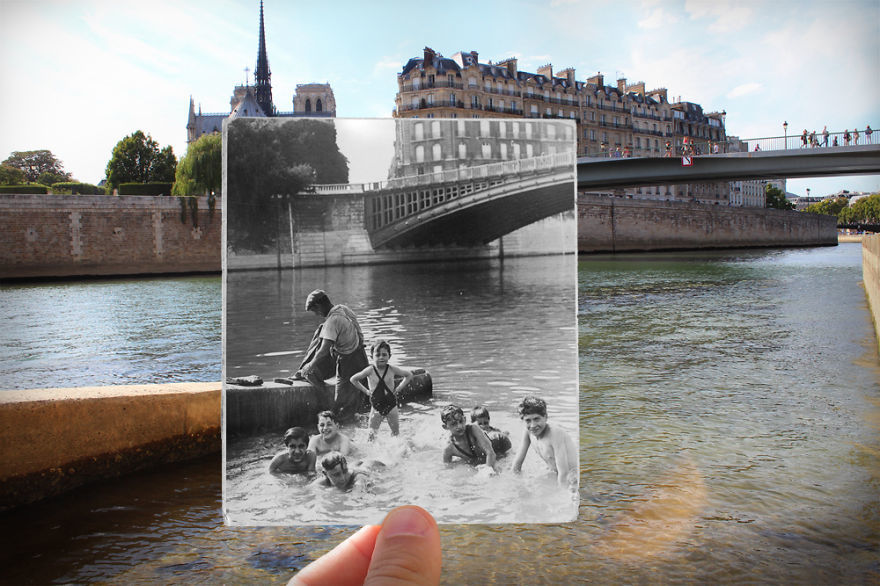 La Seine. Notre-Dame, 1930