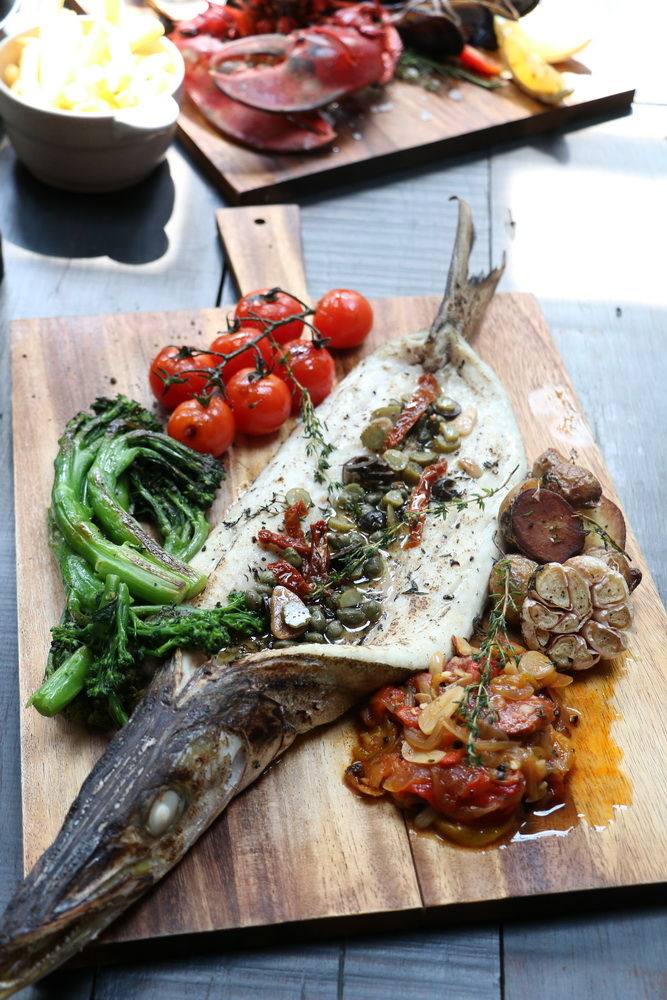 Baked Whole Barracuda