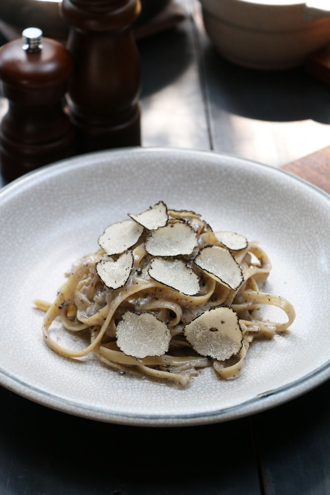 Fettuccine Risotto with Summer Truffles