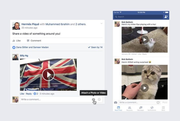 Facebook - Video - Comment - Social Media