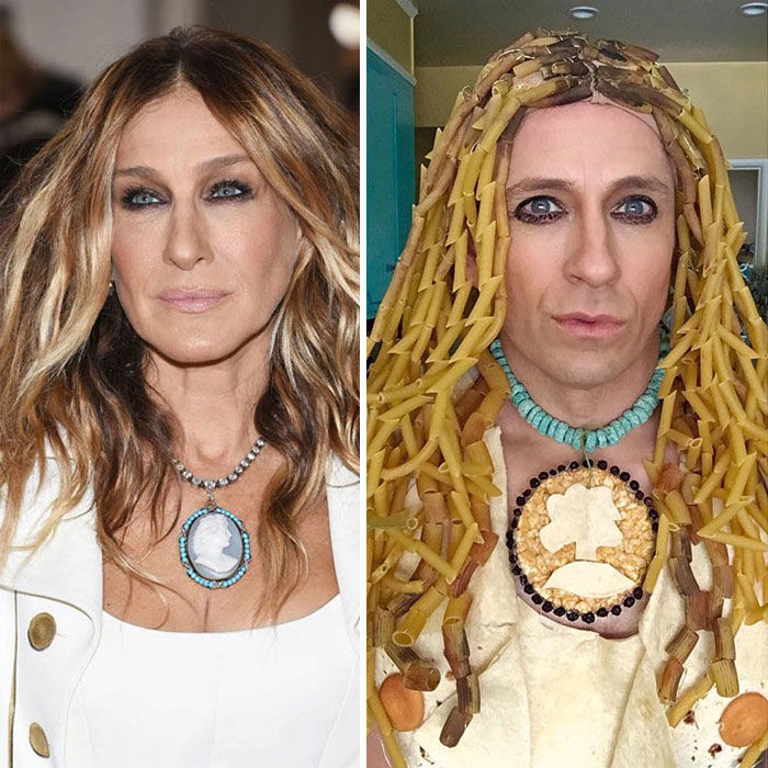 #4 Tom Lenk As Sarah Jessica Parker At Met Gala