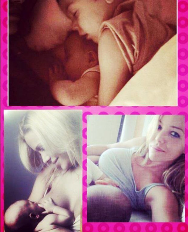 Pic shows: Evangelina Anderson, wife of footballer Martin Demichelis.nnThousands of women have took to the streets and the internet in protest after police officers forbid a woman from breast-feeding in public.nnConi Santos, 22, was leaving the bank when her 9-month-old son Dante started crying for a feed.nThe young moher sat on a bench in a nearby park in the town of San Isidro, one of the suburbs of the eastern region of Buenos Aires. She then started to breastfeed her baby when two police officers came up to her and asked for her ID.nnThey informed the woman that she cannot breastfeed in public. When she told them her son was hungry and she cannot afford to book into a private suite every time she has to breastfeed, Coni was told she could be taken to the police station.nnThe mother left the park, furious about what had happened. She went to submit a complaint to the Commissariat for Women, but was told that no abuse had been inflicted and therefore there was no grounds to complain.nnThe determined mother then made her case public social media. Within hours thousands of users shared her story and organised a protest.nnOn Saturday thousands of women gathered in the same park with their babies and simultaneously breastfed their children to show their support to Coni.nnThe event was named "La Teteada Masiva" (¿The Massive Breastathon¿)nnTheir campaign was even joined by female TV news anchors on national channel ¿Canal 10¿ who breastfed their babies whilst they reported the news live on air.nnSocial media figures and celebrities also posted breastfeeding photos such as Argentinean Playboy model Evangelina Anderson, who is married to former Manchester City defender Martin Demichelis.nnActress Griselda Siciliani, 38, posted an Instagram photo showing her naked boob next to her 4-year-old sleeping son. The picture was later deleted by the website for violating the terms of use.nnModel and TV host Paula Chaves also posted a picture breast feeding her 2-year-old daughter.nnThe online trend under the hashtag #LaTeteadaMasiva continues to rage through the country, meanwhile authorities have not commented on the behaviour of the officers.nn(ends)n