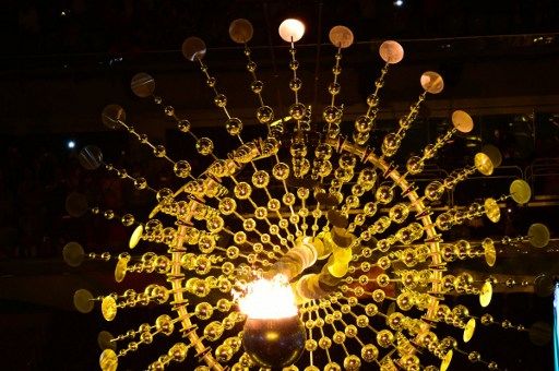 View of the opening ceremony of the Paralympic Games at Maracana Stadium in Rio de Janeiro, Brazil, on September 7, 2016. / AFP PHOTO / TASSO MARCELO