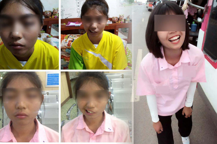 ครูพละปาเเก้วใส่นักเรียน