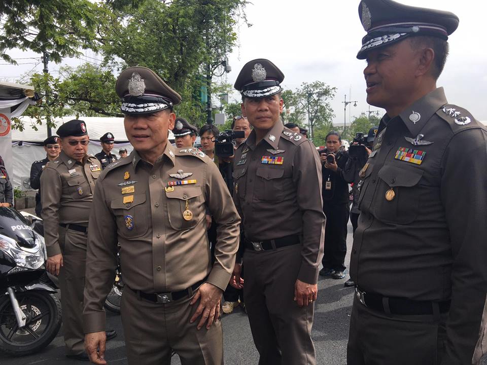 ผบ.ตร.ตรวจความรียบร้อยสนามหลวง