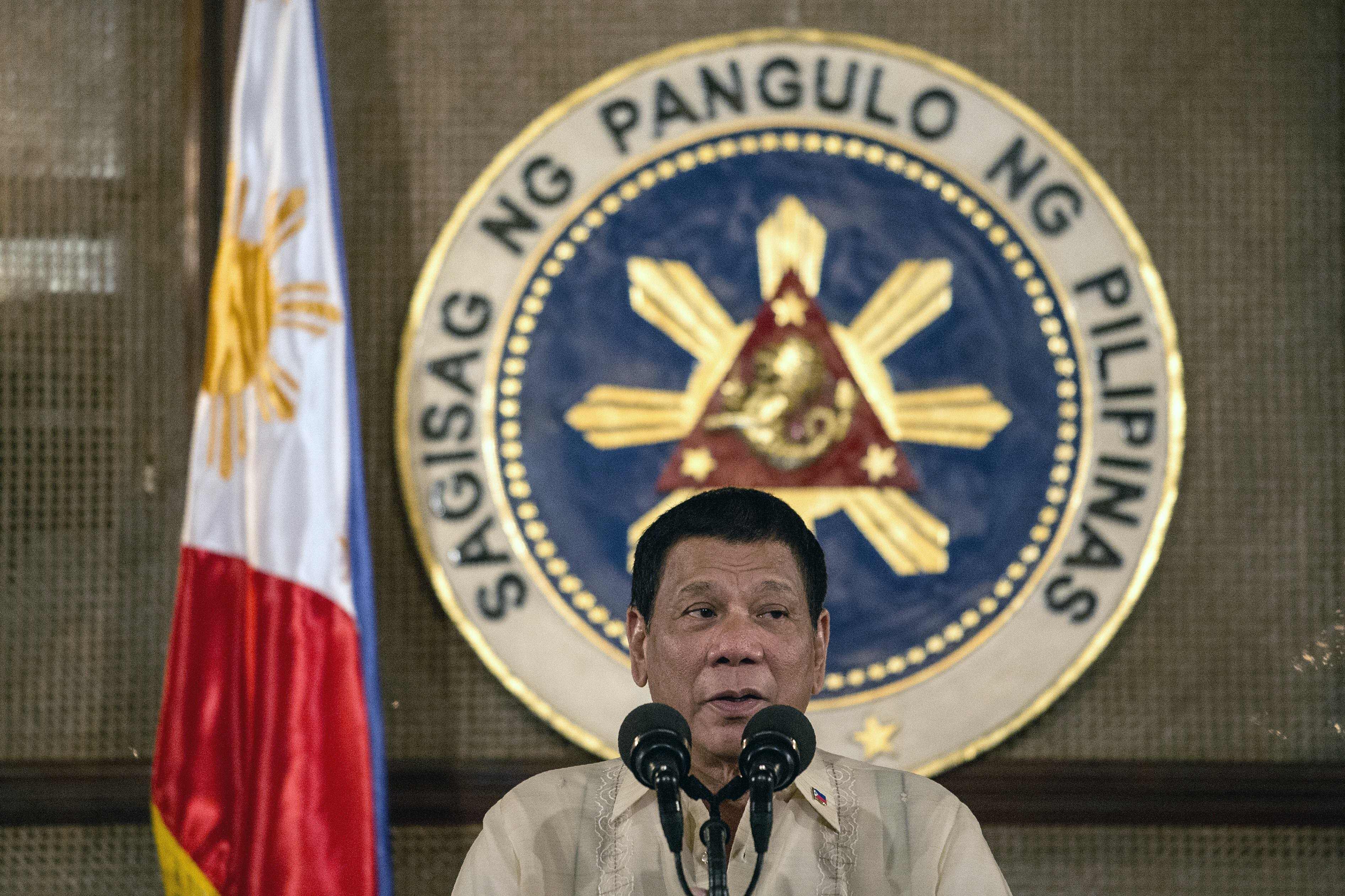 ประธานาธิบดีโรดริโก ดูแตร์เตแห่งฟิลิปปินส์ / AFP PHOTO / NOEL CELIS