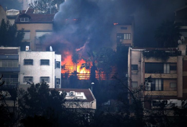 ISRAEL-FIRE-HAIFA