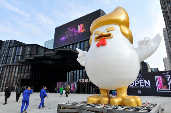 CHINA-US-POLITICS-ANIMAL-SCULPTURE-OFFBEAT