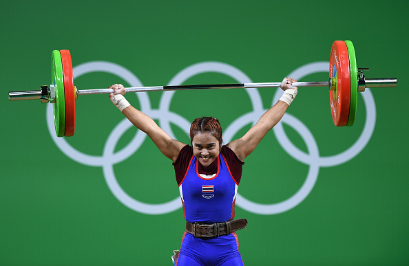 RIO DE JANEIRO, BRAZIL - AUGUST 06: Sopita Tanasan of Thailand competes in the Women's 48kg Group A Final on Day 1 of the Rio 2016 Olympic Games at Riocentro - Pavilion 2 on August 6, 2016 in Rio de Janeiro, Brazil. (Photo by David Ramos/Getty Images)