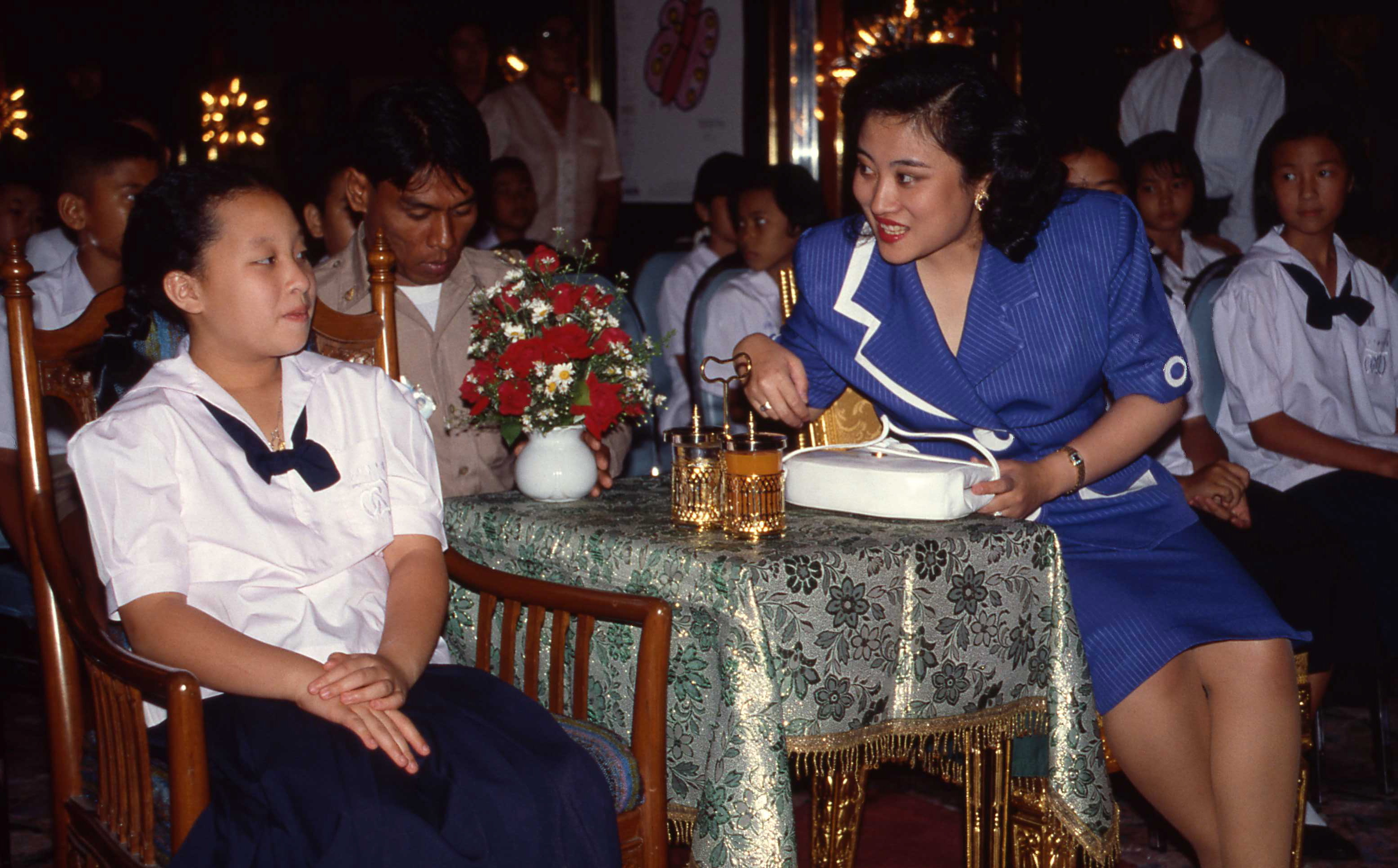 พระองค์โสมสวลีพระวรราชาทินัดดามาตุ และ พระเจ้าหลานเธอพระองค์เจ้าพัชรกิติยาภา *** Local Caption *** ภาพสแกนจากฐานข้อมูลห้องสมุดภาพ