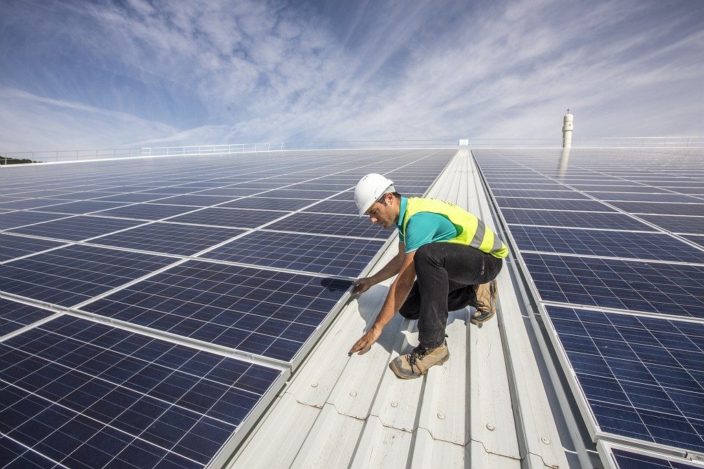 Solar panels at L'Oreal Spain