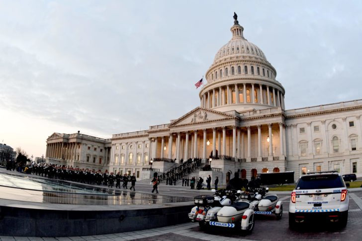 Rehearsal For Presidential Inauguration of Donald Trump