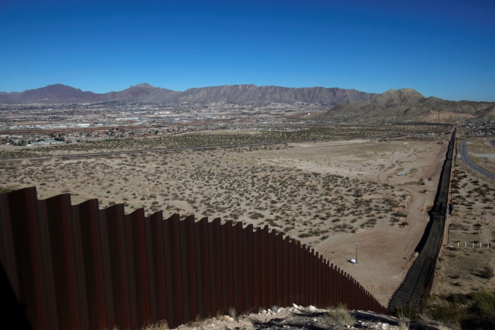 General view shows a newly built section of the U.S.-Mexico border fence at Sunland Park, U.S. opposite the Mexican border city of Ciudad Juarez