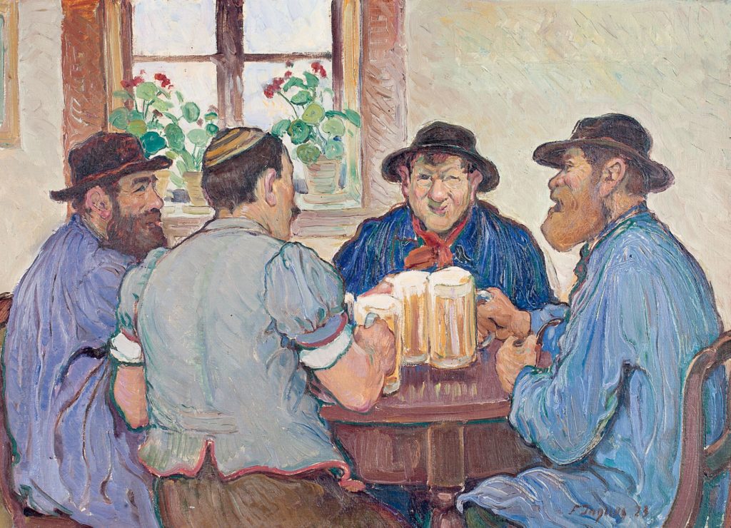 ภาพเขียนของฟรังซัวส์ ฌาคส์ เล่าวัฒนธรรมการดื่มของชาวนาในสวิตเซอร์แลนด์