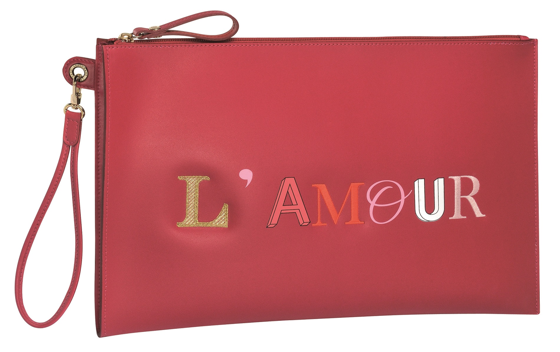 Kiss&Love Clutch (Fuchsia) Front