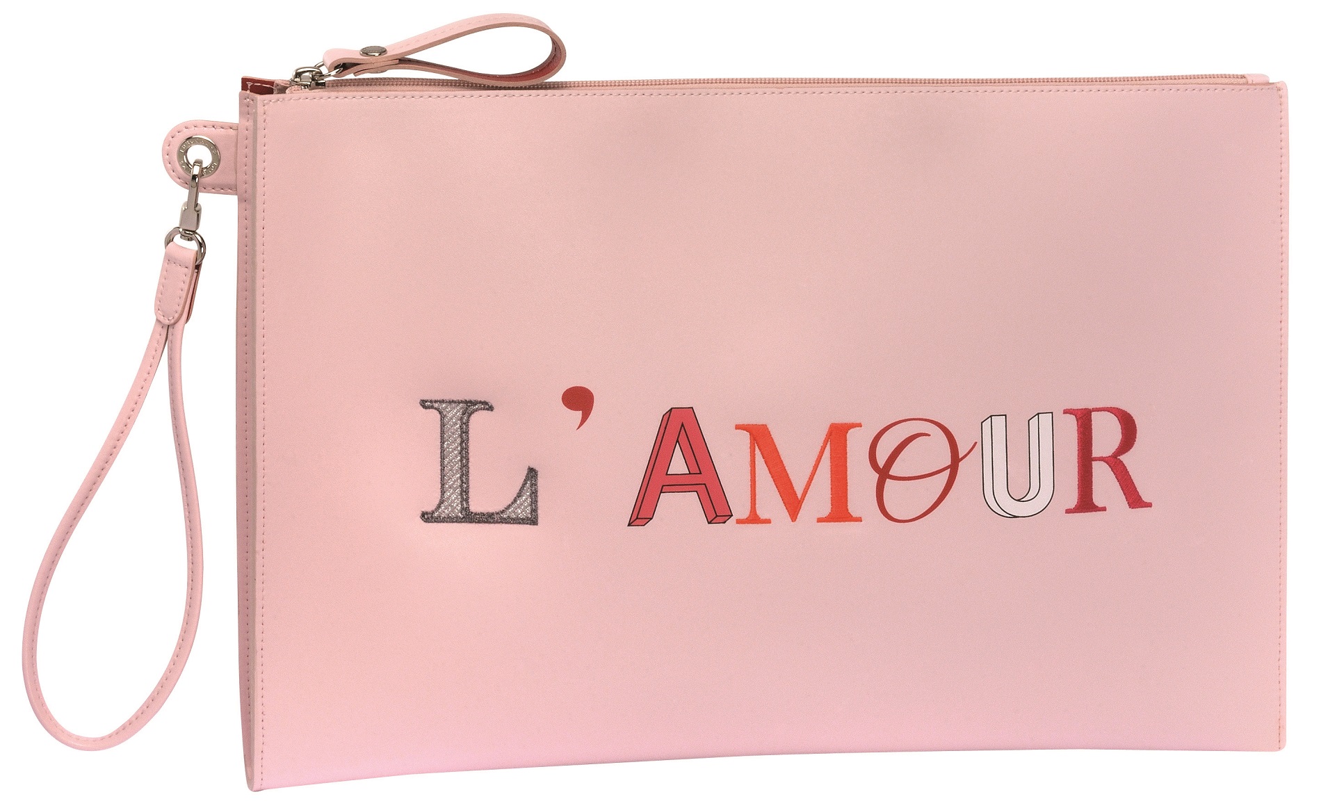 Kiss&Love Clutch (Pink) Front