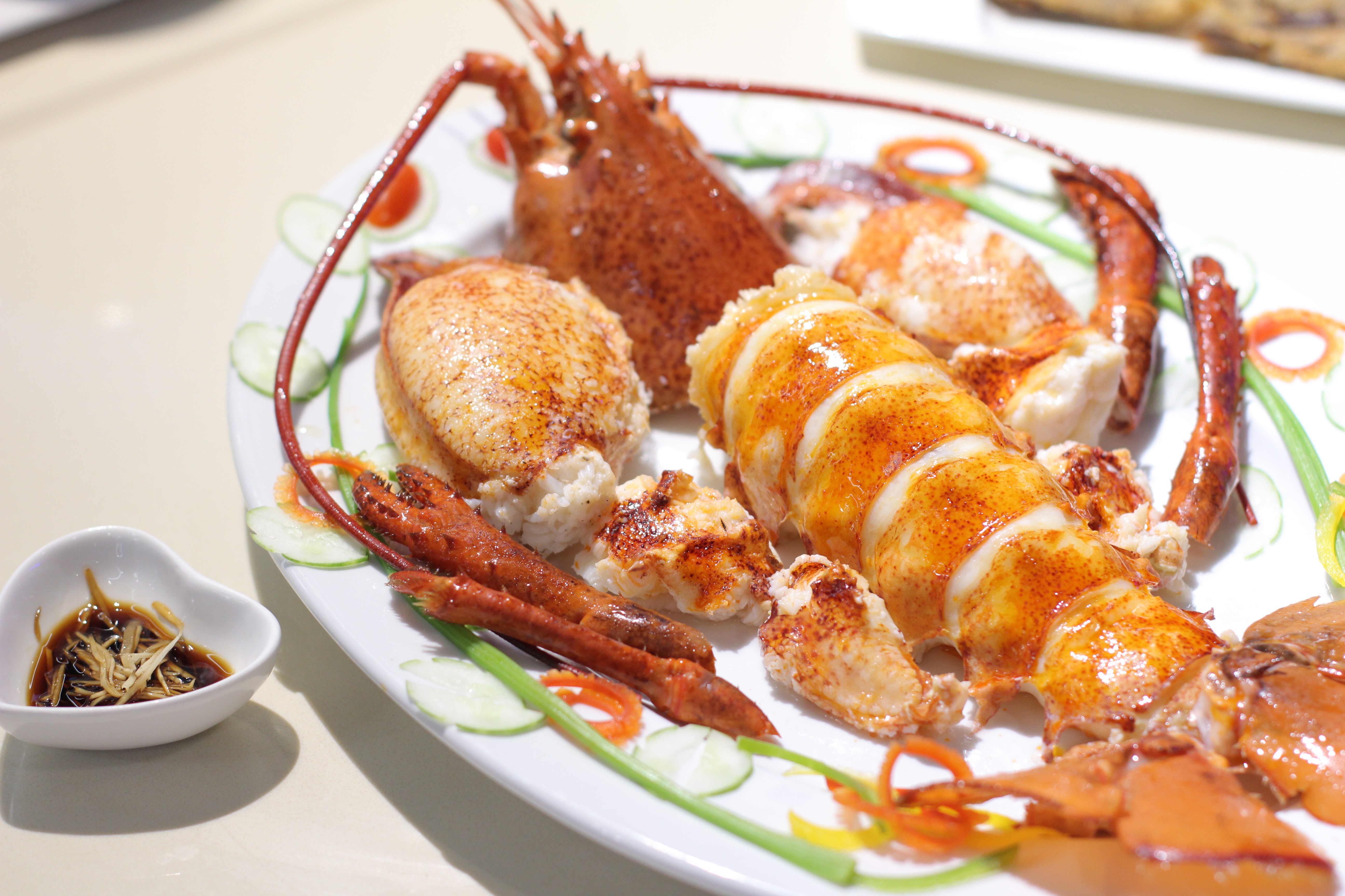 กุ้งแคนาเดียนนึ่ง