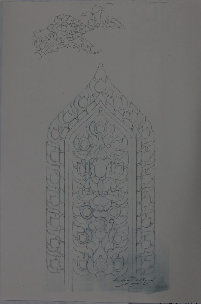 เทพยดาพนมมือที่พระโกศจันทน์