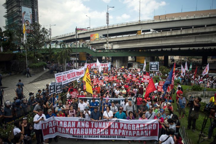 PHILIPPINES-RIGHTS-CRIME-DUTERTE-PROTESTS-POLITICS