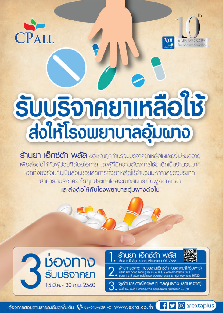 รับบริจาคยา Outline