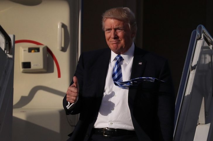 Donald Trump Arrives In West Palm Beach For Weekend At Mar-A-Lago Estate