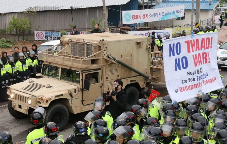 US THAAD missile defence equipment enters South Korea site: Yonhap