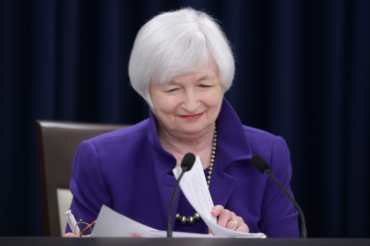 Janet Yellen Holds Press Conf. After Federal Reserve Meeting On Interest Rates