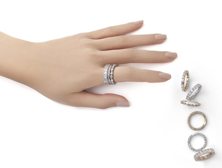 Gems Pavilion style group - index finger ring