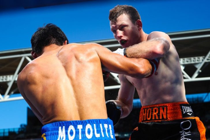 BOXING-AUS-PHI-PACQUIAO-HORN