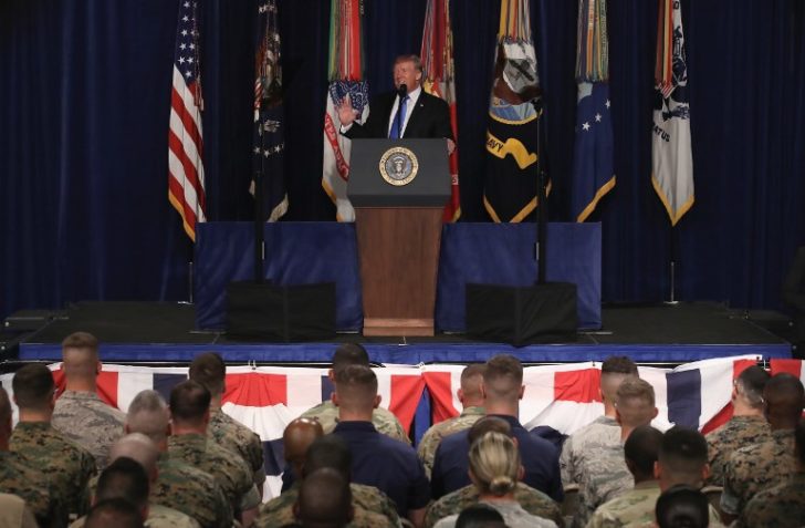 President Trump Addresses The Nation On Strategy In Afghanistan And South Asia From Fort Myer In Arlington