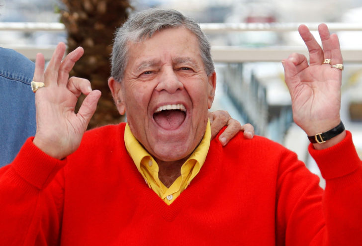 FILE PHOTO: Jerry Lewis poses during a photocall for the film