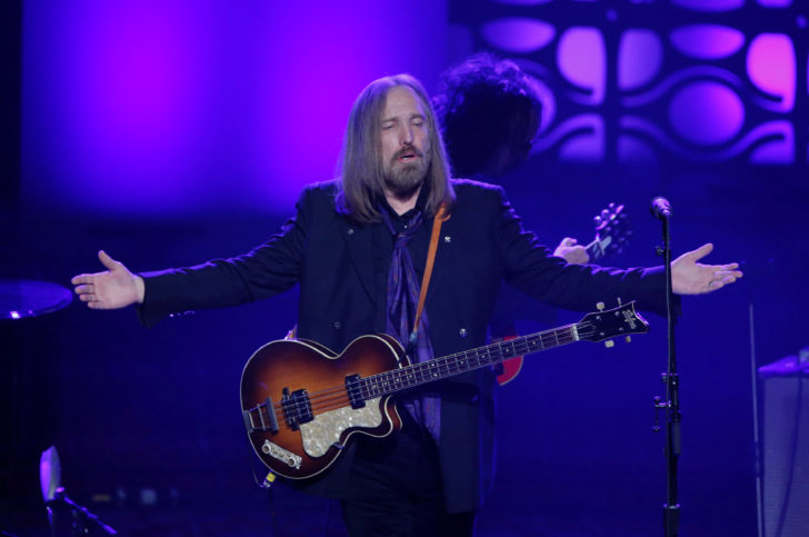 FILE PHOTO: Musician Tom Petty performs on stage after being inducted during the 47th Songwriters Hall of Fame Induction ceremony in New York