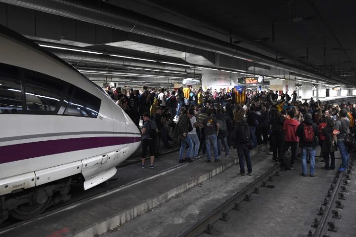 SPAIN-CATALONIA-POLITICS-STRIKE