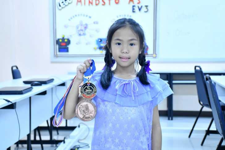 1นักเทควันโดรุ่นจิ๋ว สาธิตนวัตกรรม มทร.ธัญ