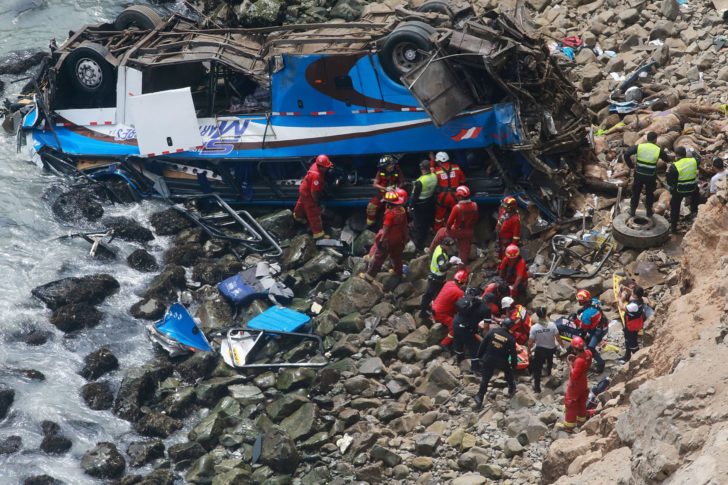 PERU-BUS-ACCIDENT