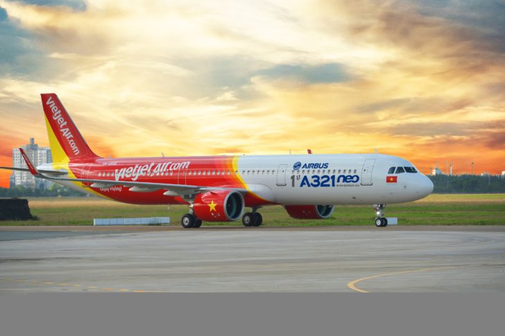 Vietjet's first A321neo aircraft in Southeast Asia