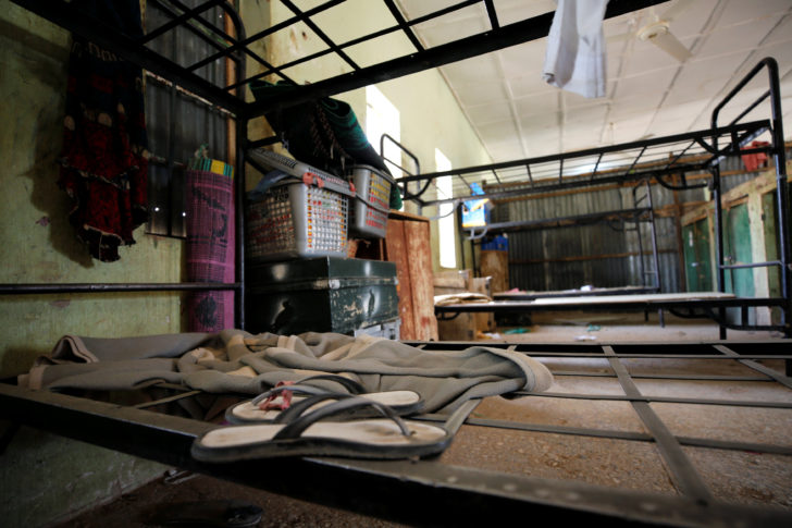 Belongings are pictured inside girls hostel at the school in Dapchi in the northeastern state of Yobe, where dozens of school girls went missing after an attack on the village by Boko Haram