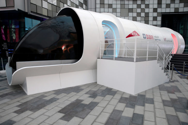RTA unveil the design model of the hyperloop in Dubai