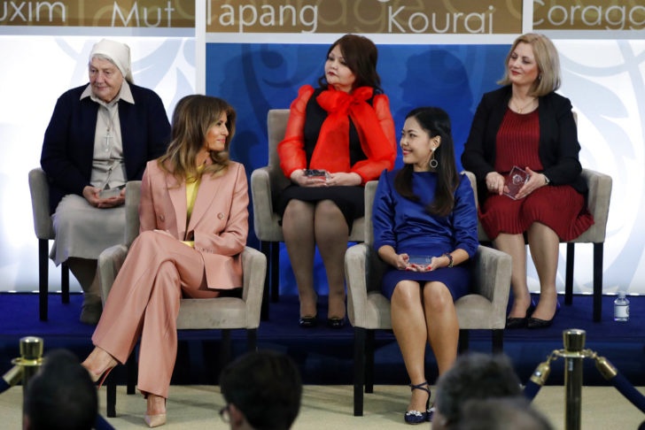 Melania Trump, Sirikan Charoensiri, Maria Elena Berini, Aiman Umarova, Feride Rushiti