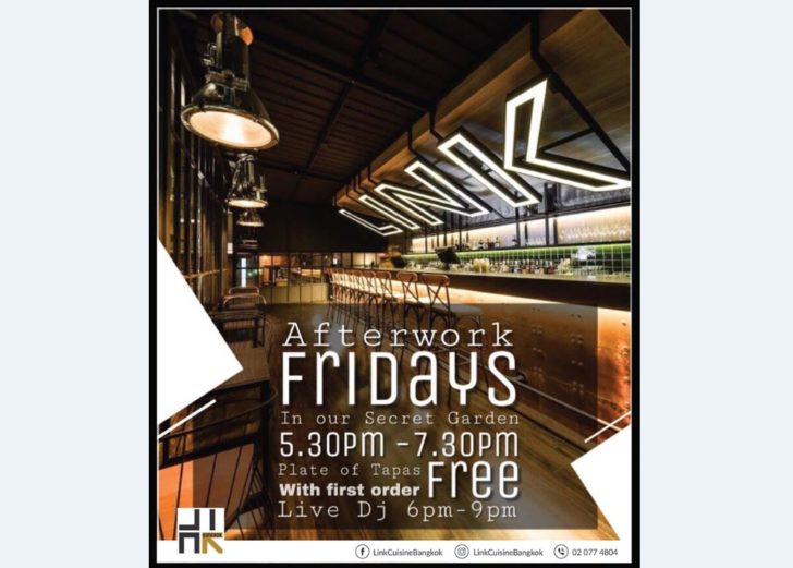LINK Cuisine and Bar Afterwork Fridays Special