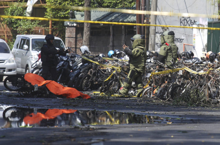 APTOPIX Indonesia Church Attacks