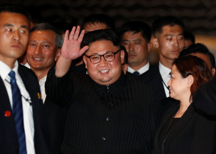 North Korea's leader Kim Jong Un visits The Marina Bay Sands hotel in Singapore