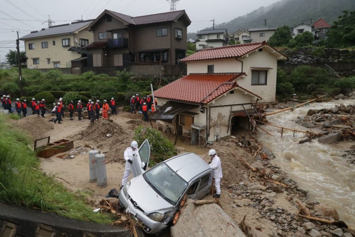 JAPAN-WEATHER-RAIN