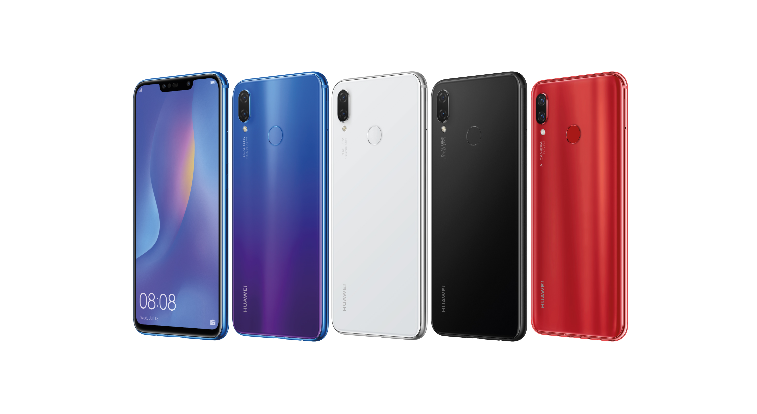 HUAWEI nova 3 และ nova 3i สมาร์ทโฟนปฏิวัติการเซลฟี่ 4 กล้องด้วยสมองกล AI